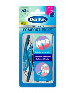 Dentek Ultimate Comfort Picks, een rager en tandenkrabber ineen in compact formaat