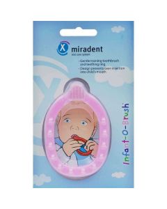 Miradent Infant-O-Brush Baby en peuter tandenborstel bijting