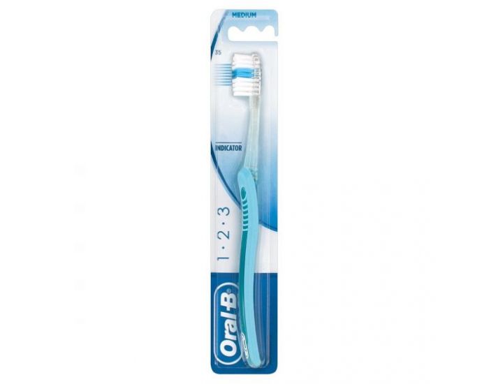 optie Dag schandaal Oral-B 123 Indicator Medium tandenborstel